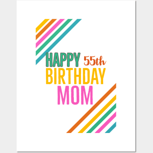 Mom birthday 55th Posters and Art